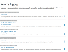 Tablet Screenshot of memoryjogging.blogspot.com
