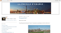 Desktop Screenshot of feuillederable.blogspot.com