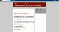 Desktop Screenshot of collegespecial.blogspot.com