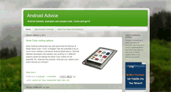 Desktop Screenshot of androidadvice.blogspot.com