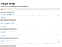 Tablet Screenshot of androidadvice.blogspot.com