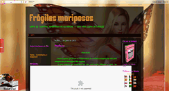 Desktop Screenshot of fragilesmariposas.blogspot.com