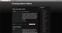Desktop Screenshot of bboyingdance.blogspot.com