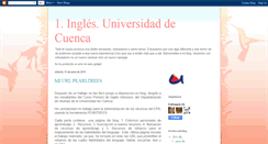 Desktop Screenshot of 1inglsuniversidaddecuenca.blogspot.com