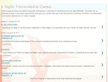 Tablet Screenshot of 1inglsuniversidaddecuenca.blogspot.com