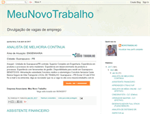 Tablet Screenshot of meunovotrabalho.blogspot.com