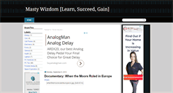 Desktop Screenshot of mastywisdom.blogspot.com
