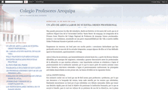 Desktop Screenshot of colegioprofesoresarequipa.blogspot.com