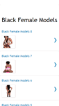 Mobile Screenshot of black-female-models.blogspot.com