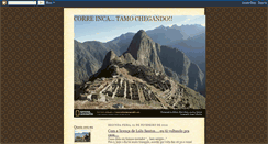 Desktop Screenshot of natrilhadoinca.blogspot.com