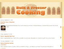 Tablet Screenshot of bulkfreezercooking.blogspot.com