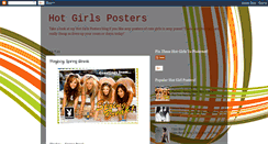 Desktop Screenshot of hotgirlsposter.blogspot.com