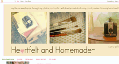 Desktop Screenshot of cora-heartfeltandhomemade.blogspot.com