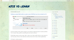 Desktop Screenshot of nicetolearn.blogspot.com
