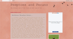 Desktop Screenshot of peeptoesandpecans.blogspot.com