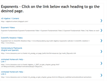 Tablet Screenshot of exponentscontent.blogspot.com