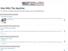 Tablet Screenshot of onewiththemachine.blogspot.com