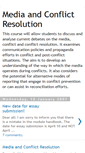 Mobile Screenshot of mediaandconflict.blogspot.com