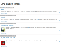 Tablet Screenshot of lenasinlilleverden.blogspot.com