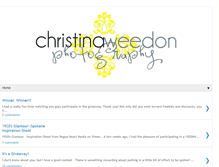 Tablet Screenshot of christinaweedonphotography.blogspot.com