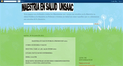 Desktop Screenshot of maestriassalud.blogspot.com