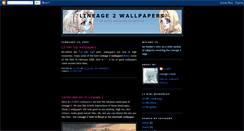 Desktop Screenshot of lineage2wallpaper.blogspot.com