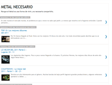 Tablet Screenshot of metalnecesario.blogspot.com