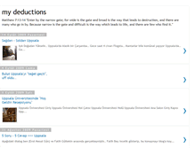 Tablet Screenshot of mydeductions.blogspot.com