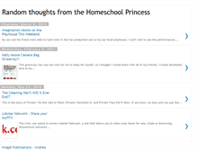 Tablet Screenshot of homeschoolprincess.blogspot.com