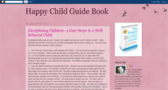 Desktop Screenshot of doesthehappychildguidework.blogspot.com