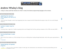 Tablet Screenshot of andrewwhaley.blogspot.com