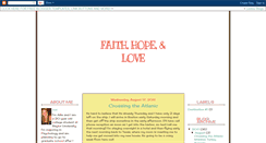 Desktop Screenshot of faithhopeandloveareall.blogspot.com