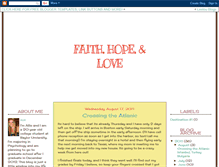 Tablet Screenshot of faithhopeandloveareall.blogspot.com