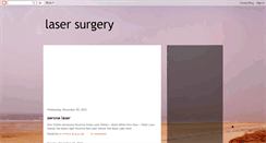 Desktop Screenshot of lasersurgery01.blogspot.com