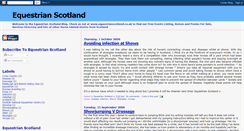 Desktop Screenshot of equestrianscotland.blogspot.com