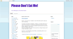Desktop Screenshot of pleasedonoteatme.blogspot.com