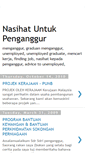 Mobile Screenshot of nasihat-penganggur.blogspot.com