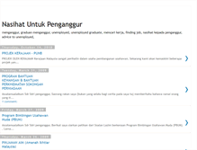 Tablet Screenshot of nasihat-penganggur.blogspot.com