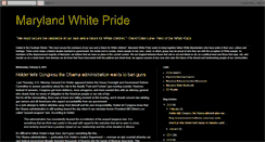 Desktop Screenshot of marylandwhitepride.blogspot.com