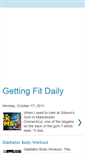 Mobile Screenshot of gettingfitdaily.blogspot.com