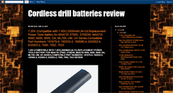 Desktop Screenshot of cordless-drill-batteries.blogspot.com