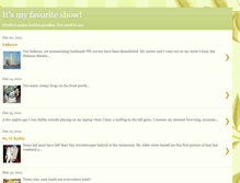 Tablet Screenshot of favoriteshow.blogspot.com