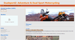 Desktop Screenshot of dualsportz.blogspot.com