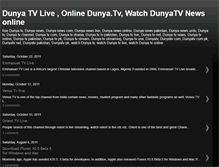 Tablet Screenshot of dunya-news-tv.blogspot.com