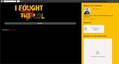 Desktop Screenshot of ifoughtthelol.blogspot.com