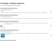 Tablet Screenshot of ecologiasociedad.blogspot.com