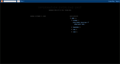 Desktop Screenshot of informationoverloadunit.blogspot.com