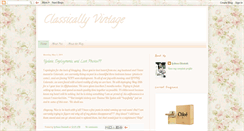 Desktop Screenshot of classicallyvintage.blogspot.com