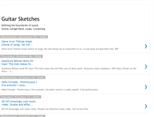 Tablet Screenshot of guitarsketches.blogspot.com