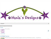 Tablet Screenshot of hania-designs.blogspot.com